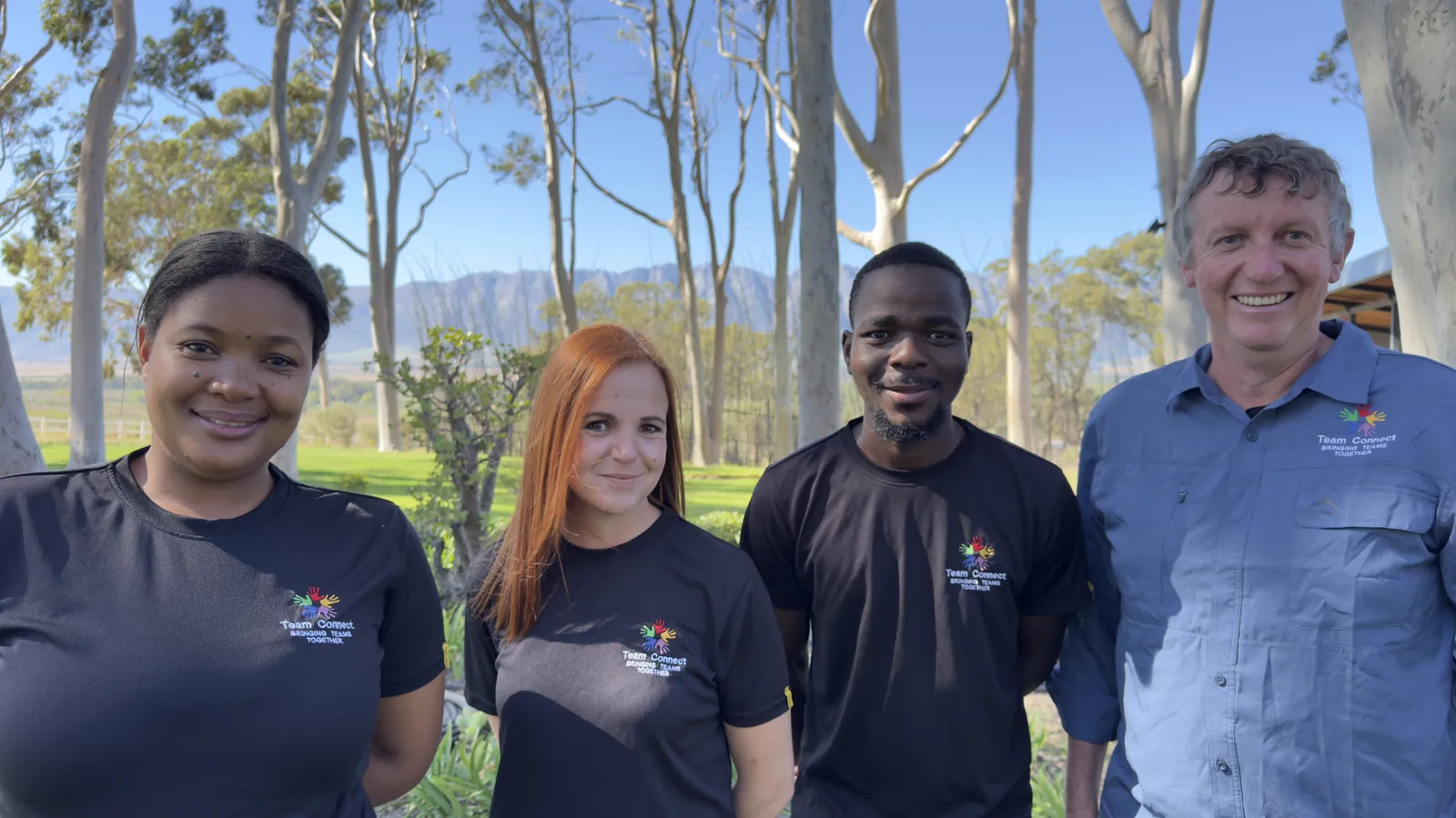 Team Connect facilitators ready to deliver a corporate team building experience in the Western Cape