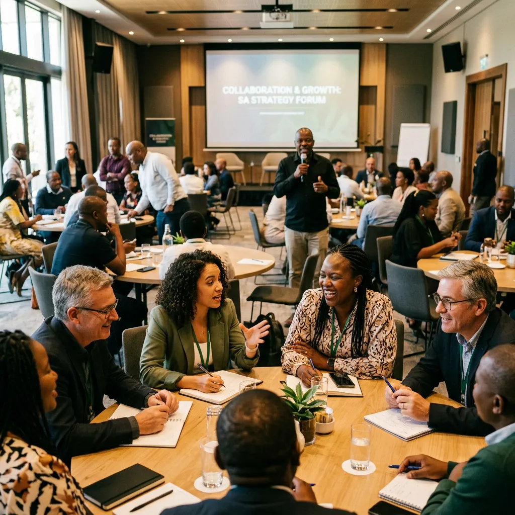 Engaged delegates participating in an interactive Team Connect conference activity