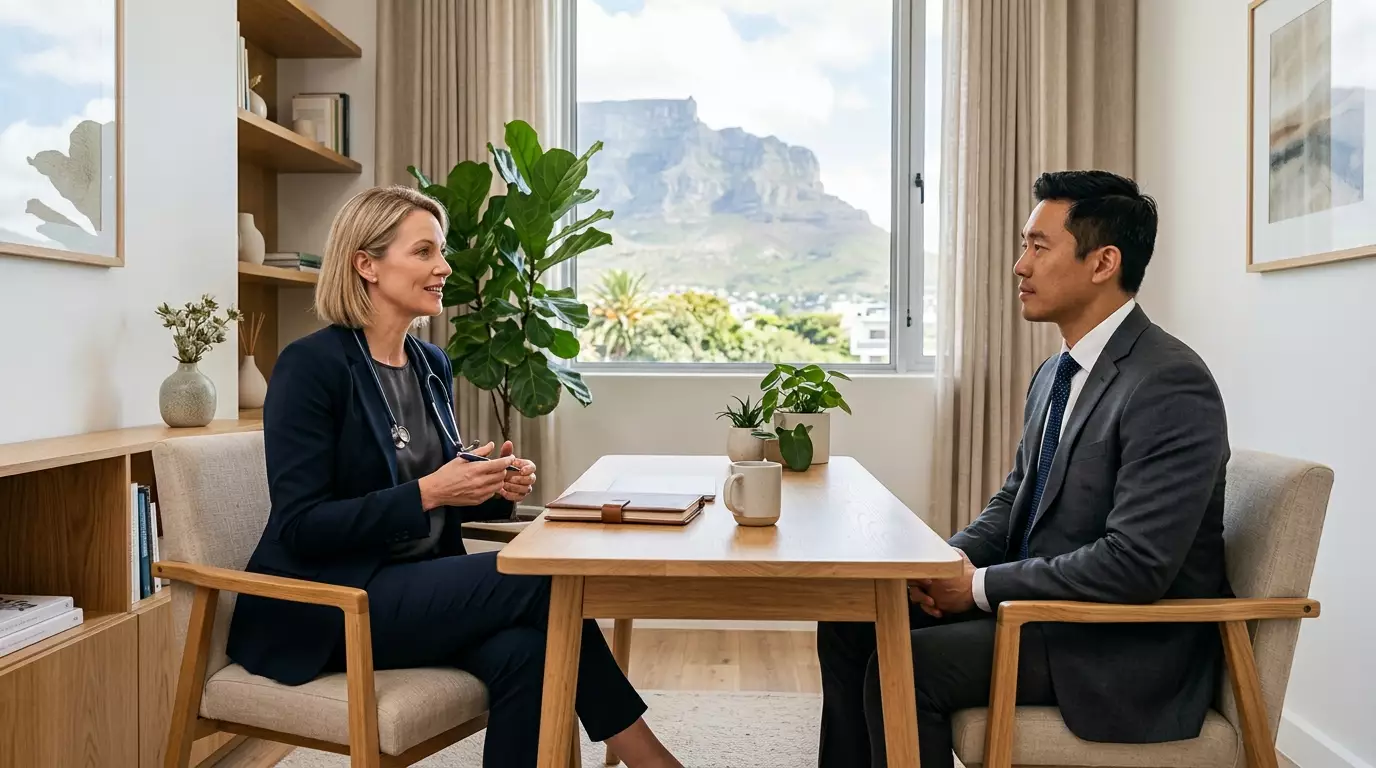 ExecuMed Healthcare — a doctor-led wellbeing consultation in a modern Cape Town setting