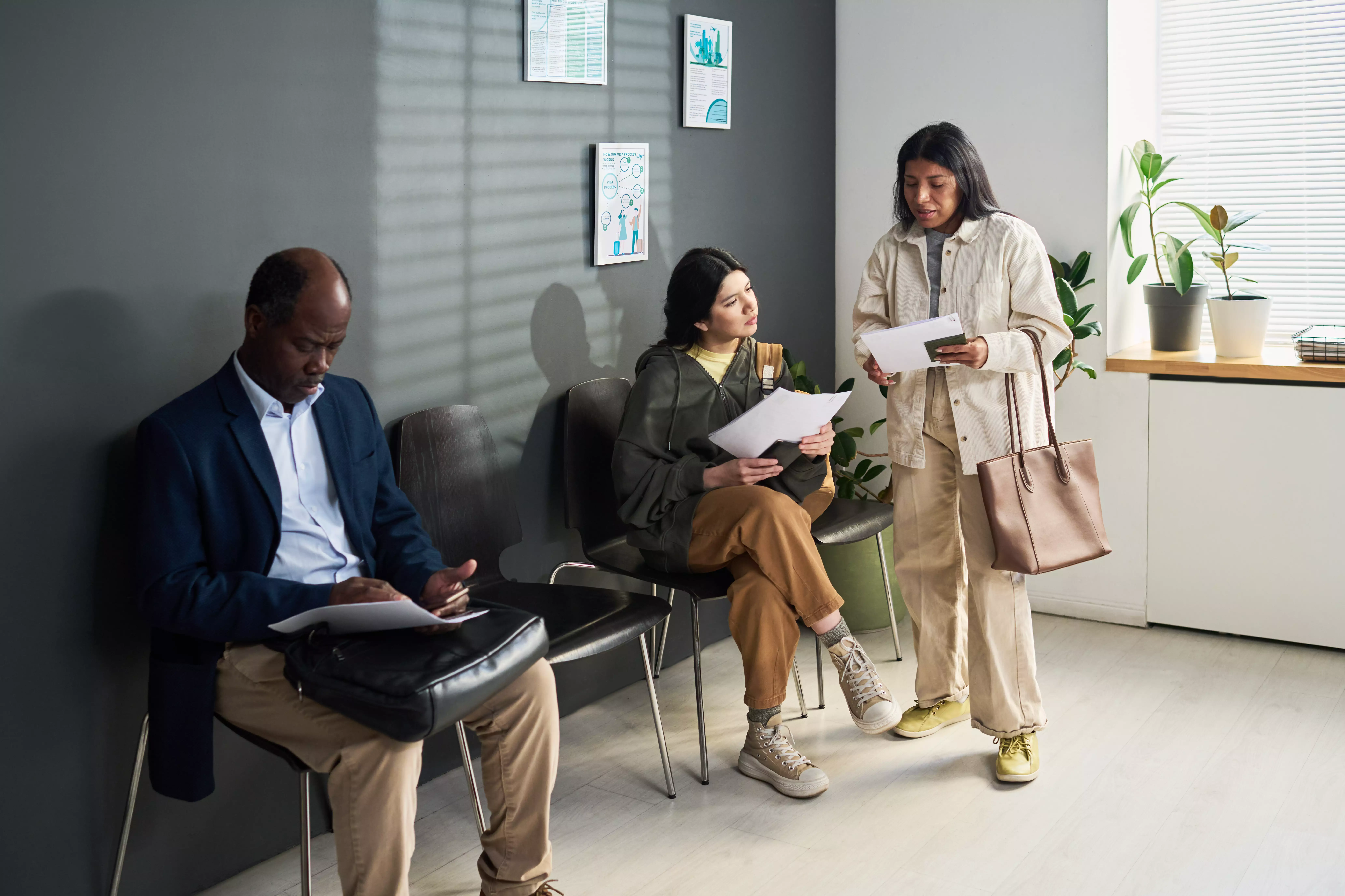 ExecuMed workplace wellness day — corporate health screening in a professional office setting